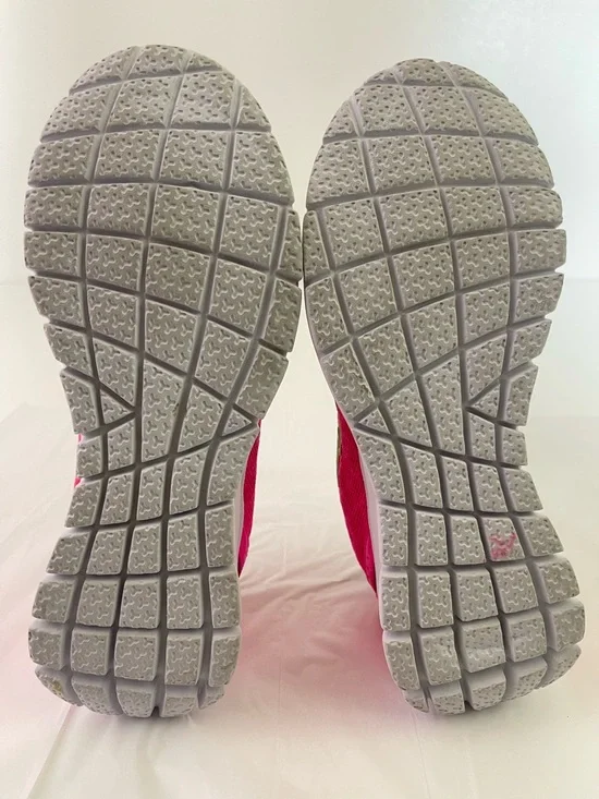 Fila Neon Pink & Black Mesh Lightweight Running Shoes Women's Size 7 - Picture 9 of 12